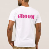 GROOM T - Shirt WÄHLEN IHRE FARBE! (Rückseite)