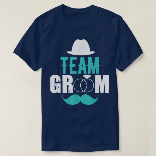 Groom Team Bachelor Party Squad or Wedding T-Shirt (Design vorne)