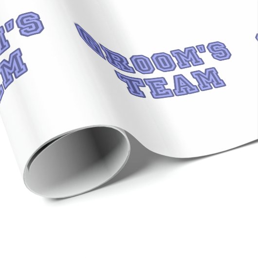 Groom-Team Geschenkpapier (Rolleneckpunkt)