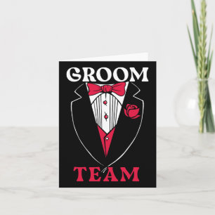 Groom Team Groom Squad Stag Night Bachelor Party Karte