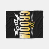 Groom Team Wedding Bachelor Party Redewendungen Fleecedecke (Vorderseite (Horizontal))