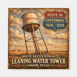 Groom Texas Route 66 Kühlschrank Dekoration Gesche Magnet