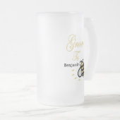 Groom to be Bachelor Party Personale Mattglas Bierglas (VorderseiteRechts)