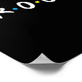 Groom to be Men Wedding Day Bachelor Party Poster (Ecke)