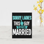 Groom to be Wedding Karte (Gelbe Blume)