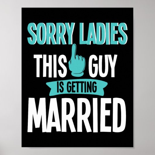 Groom to be Wedding Poster (Vorne)