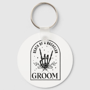 Groom Tod eines Bachelor Skeletts gotisches Hallow Schlüsselanhänger