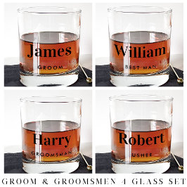 Groom Trauzeuge Trauzeuge Hochzeit Whiskyglas
