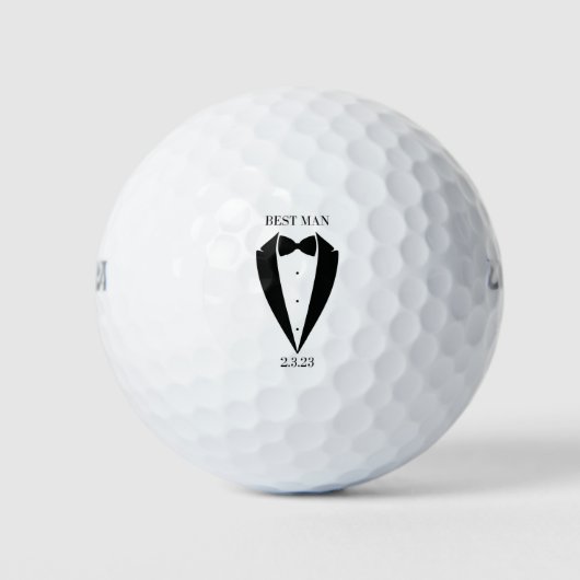 Groom Trauzeuge Wedding Party Golf Balls Geschenk Golfball (Vorderseite)