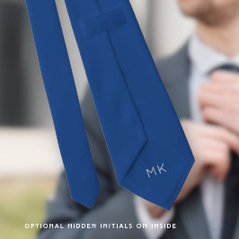 Groom Trauzeugen Initials Blue Wedding Krawatte