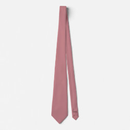 Groom Trauzeugen Initials Dusty Rose Wedding Neck Krawatte