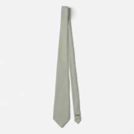 Groom Trauzeugen Initials Soft Sage Green Wedding Krawatte