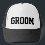 Groom Trucker Hat Truckerkappe<br><div class="desc">Ideal für Flitterwochen oder Junggesellenfeiern!</div>