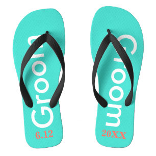 Groom Turquoise Badesandalen