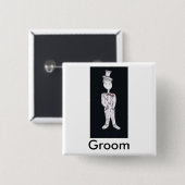Groom Tuxedo Button (Vorne & Hinten)