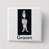 Groom Tuxedo Button (Vorderseite)