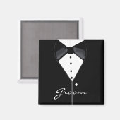 Groom Tuxedo Magnet (Vorderseite/Rückseite)