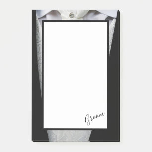 Groom Tuxedo Post-it Klebezettel
