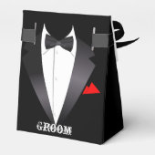 Groom-Tuxedo-Shirt Geschenkschachtel (Rückseite)