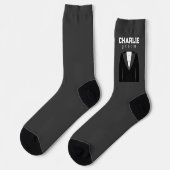 Groom Tuxedo Socken (Linkes Detail)