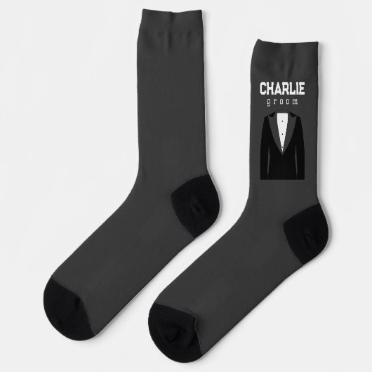 Groom Tuxedo Socken (Linkes Detail)