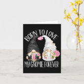 Groom und Bride Gnome für Hochzeitsjubelor Karte (Gelbe Blume)