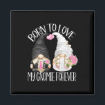 Groom und Bride Gnome für Hochzeitsjubelor Magnet<br><div class="desc">Groom und Bride Gnome für Hochzeitscoupe Junggeselinnen-Abschied</div>