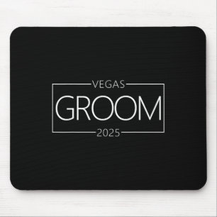 Groom Vegas Bachelor Party Group 2025 Verheiratet Mousepad
