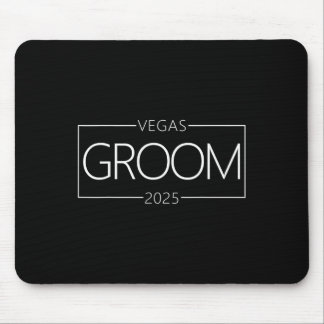 Groom Vegas Bachelor Party Group 2025 Verheiratet Mousepad
