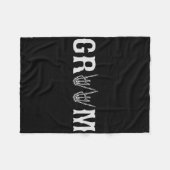 Groom Verlobung Bachelor's Party Halloween Weddin Fleecedecke (Vorderseite (Horizontal))