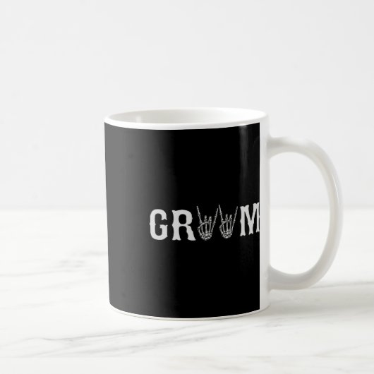Groom Verlobung Bachelor's Party Halloween Weddin Kaffeetasse (Rechts)