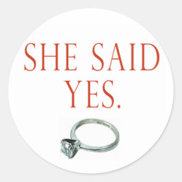 Groom Verlobung Geschenke und T - Shirt Runder Aufkleber