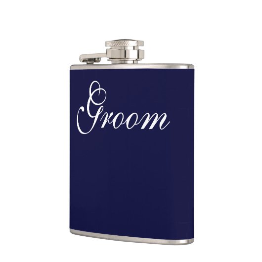 Groom Vinyl Wrapped Flask Flachmann (Links)