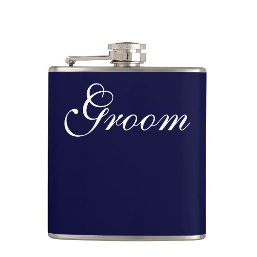 Groom Vinyl Wrapped Flask Flachmann (Vorderseite)