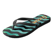 Groom Waves Marine Beach Hochzeiten Flip Flops Badesandalen (Schrägansicht)