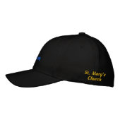 Groom Wedding Black Bestickte Baseballkappe (Links)