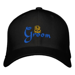 Groom Wedding Black Bestickte Baseballkappe