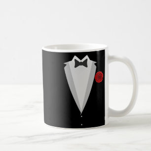 Groom Wedding Costume Black Krawatte Funny Bachelo Kaffeetasse