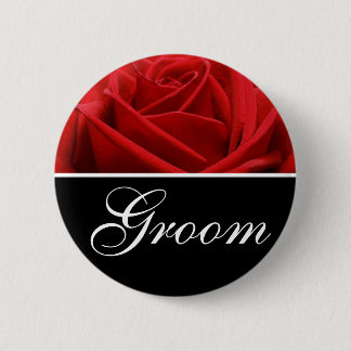 Groom Wedding Designation Buttone Button