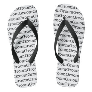 Groom Wedding Flip Flops Badesandalen