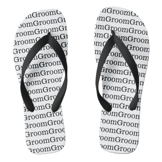 Groom Wedding Flip Flops Badesandalen (Fußbett)
