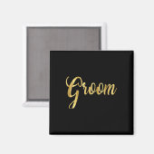 Groom Wedding Matching Bride Magnet (Vorderseite/Rückseite)