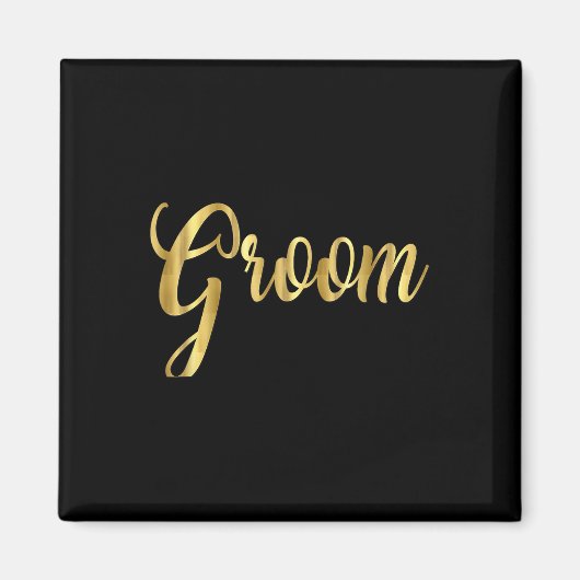 Groom Wedding Matching Bride Magnet (Vorne)