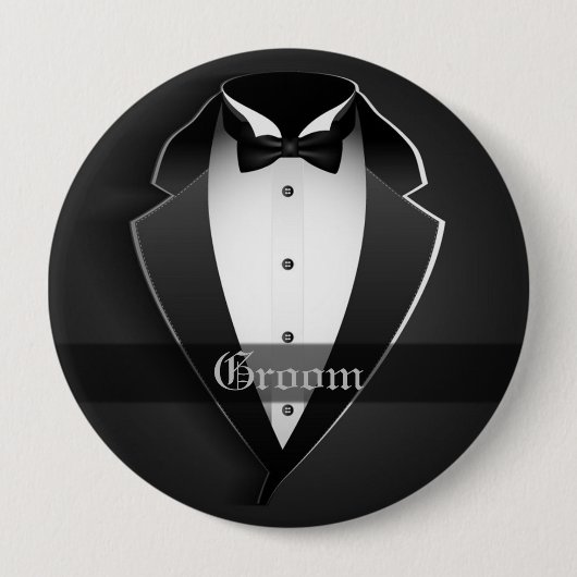 Groom Wedding Party Button (Vorderseite)