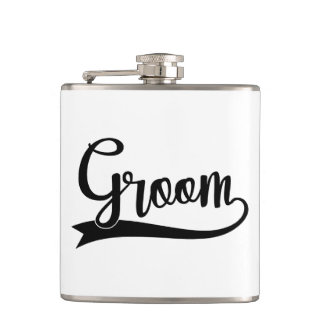 Groom Wedding word art  Flachmann