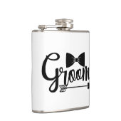 Groom Wedding word art  Flachmann (Rechts)