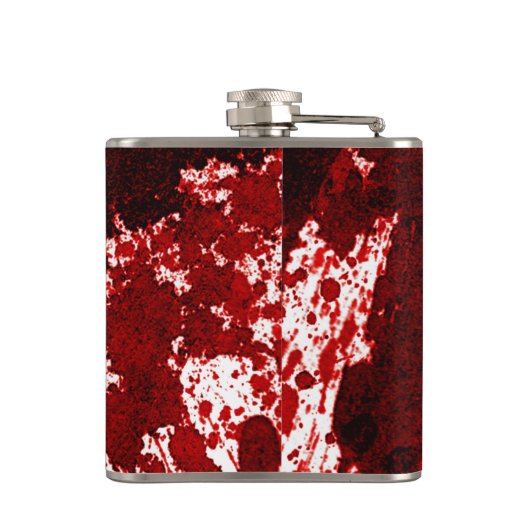 Groom Whiskey Flask Blood Spritzer Vampire Gothic Flachmann (Rückseite)