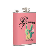 Groom Whiskey Flask Bohemisch Cactus succulents De Flachmann (Rechts)