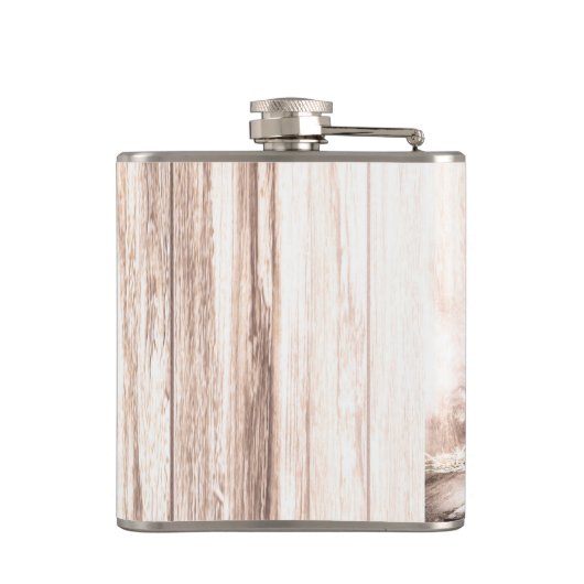 Groom Whiskey Flask stiefeln Land rustikaler Weste Flachmann (Rückseite)