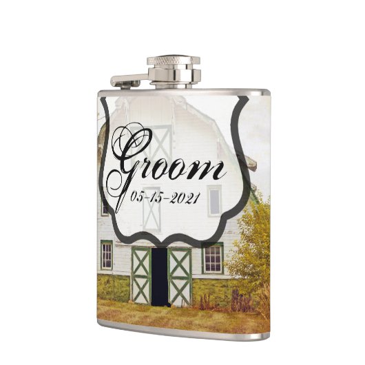 Groom Whiskey Flask Sunset Stall Land Rustikale Fi Flachmann (Links)
